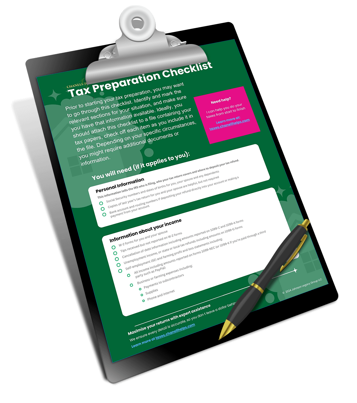 tax-prep-checklist tax preparation checklist